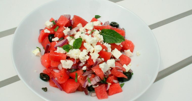 Watermeloensalade met feta